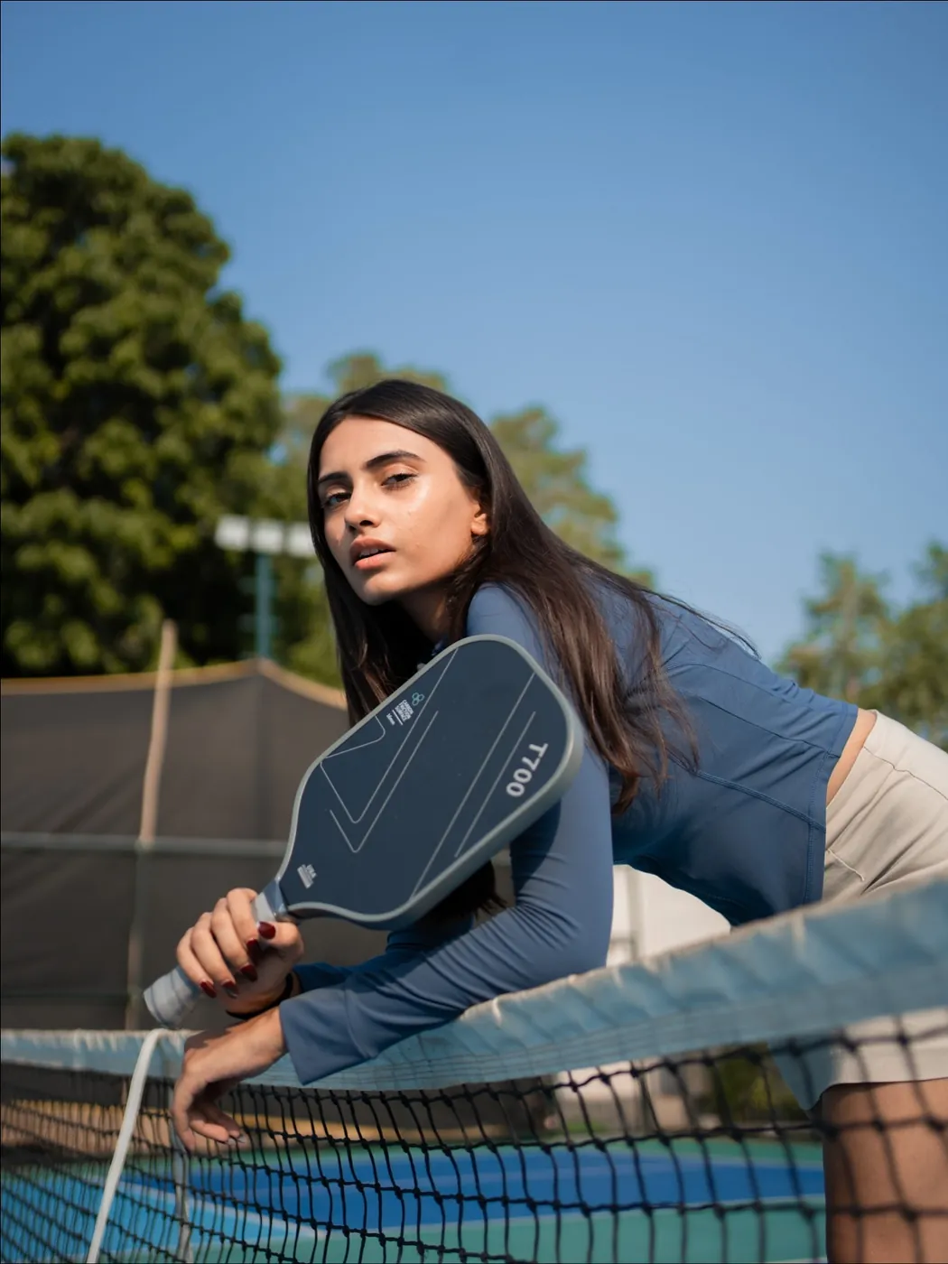 Player at the net